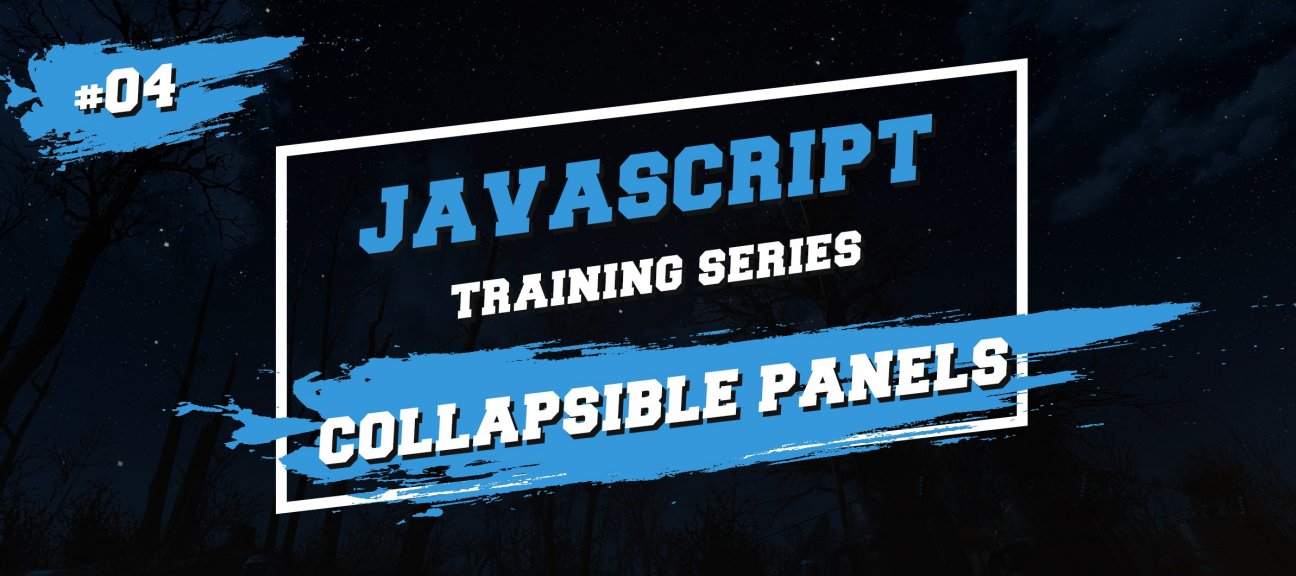 Javascript Training Series : Collapsible panels