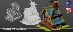 Sketchup, Twilight Render et Photoshop pour le Concept Art