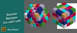 Gratuit Illustrator : création d'un Rubik's cube