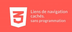 Liens de navigation cachés sans programmation