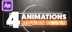 Gratuit : 4 animations Motion Design sur After Effects