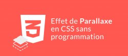 Effet de Parallaxe en CSS, sans programmation