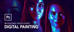 Maîtriser la retouche photo effet digital painting