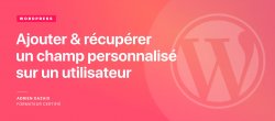 Gratuit : Ajouter et récupérer un champ personnalisé sur un utilisateur de votre site WordPress