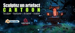 Sculptez un artefact cartoon avec Blender