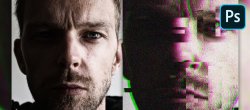 Photoshop - Animez un effet de glitch appliqué à un portrait