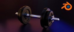 Illustration 3D sur Blender - Créez un haltère