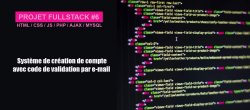 Projet Fullstack #6 - Système de création de compte avec code de validation par e-mail