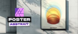 Poster abstrait dans Affinity Photo