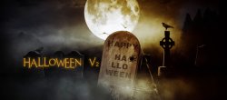 Halloween : compositing Cimetière