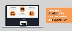 Créer une landing page flat design avec Photoshop