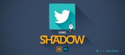 Créer un effet Long Shadow avec Illustrator et Photoshop