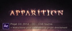 After Effects : apparition de texte en particules