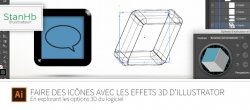 Faire des icônes avec les effets 3D d'illustrator