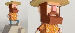 Blender : Modélisation un personnage cartoon lowpoly