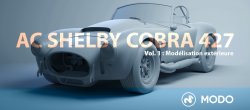 Modéliser une voiture avec Modo : L'AC Shelby Cobra 427