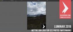 Gratuit Luminar : Mettre son logo sur ses photos