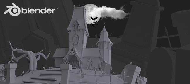Blender : Modéliser une maison cartoon Halloween