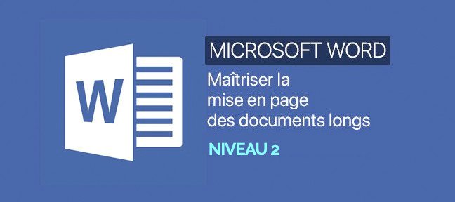 Word : Maîtriser la mise en page des documents longs. Niveau 02