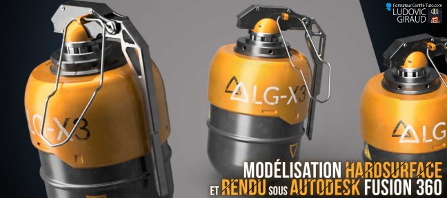 Modélisation Hardsurface et rendu sous Autodesk Fusion 360