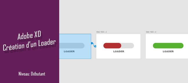 Gratuit Adobe XD : Création d'un loader
