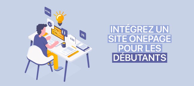 Intégrez un site onepage pour les débutants