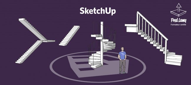 Sketchup : Des escaliers sur mesure