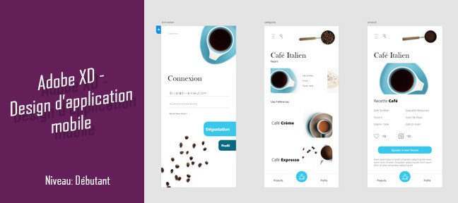 Adobe XD - Design d'application mobile