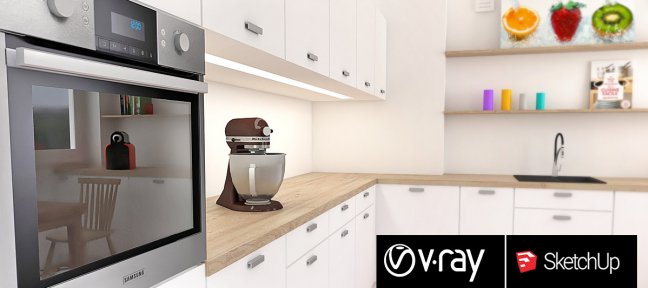 Cuisine réaliste avec V-Ray et SketchUp