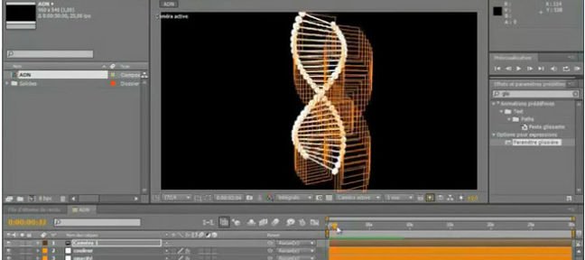 ADN 3D dynamique avec After Effects