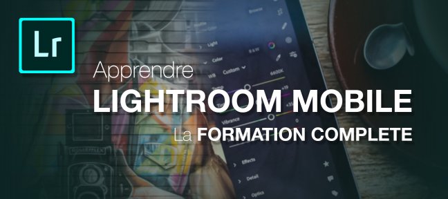 Adobe Lightroom pour Mobile : la formation complète