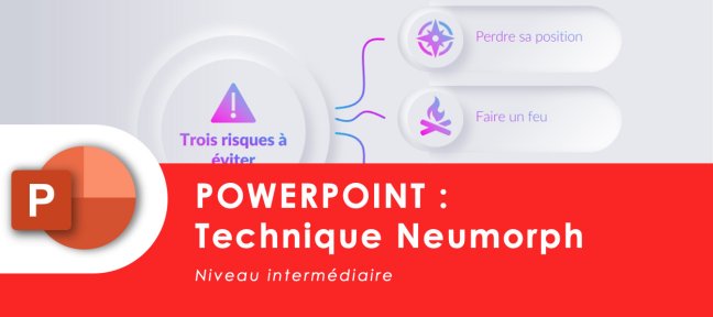 PowerPoint : Infographie avec style Neumorph