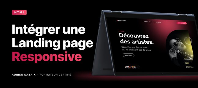 Intégration d'une Landing page Responsive