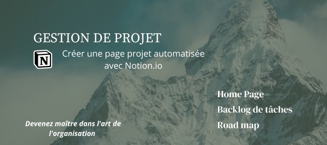 Créer une page projet dans Notion