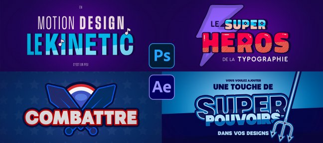 Formation Créer un kinetic avec Photoshop et After Effects