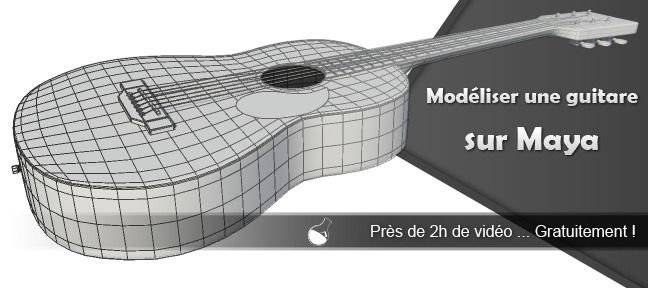 Modéliser une guitare en 3D