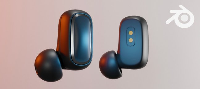 Illustration 3D sur Blender - Créez une paire d'écouteurs réalistes