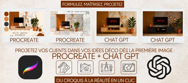 Procreate & Chat GPT Pour Décorateur d'intérieur