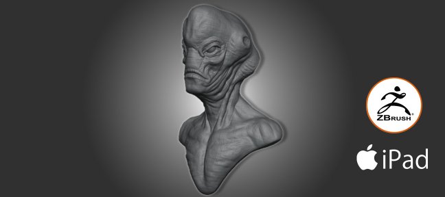 Sculpter un buste alien avec ZBrush Edition IPAD