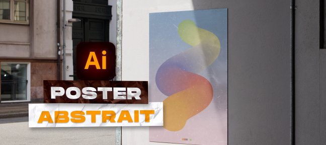 Gratuit : Poster abstrait en Illustrator