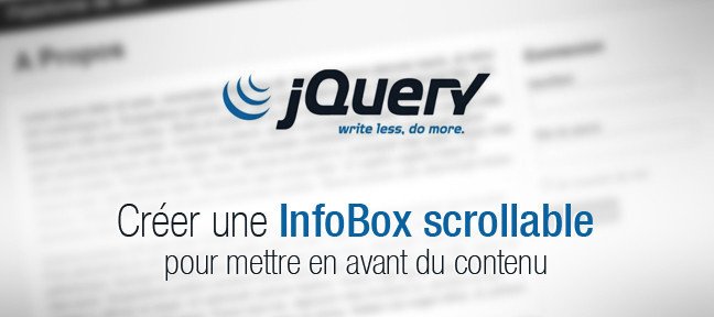 Créer une InfoBox scrollable