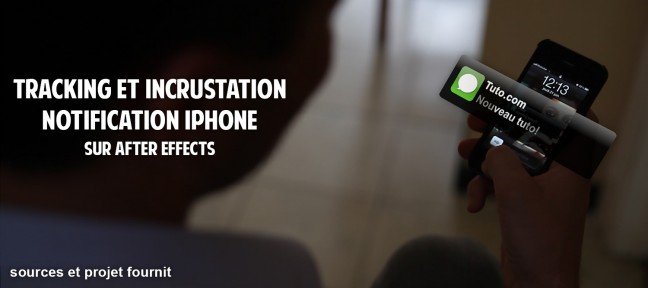 Tracking et incrustation d'une notification iPhone