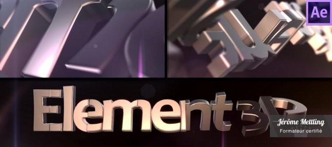 Découpez et animez un texte avec Element 3D