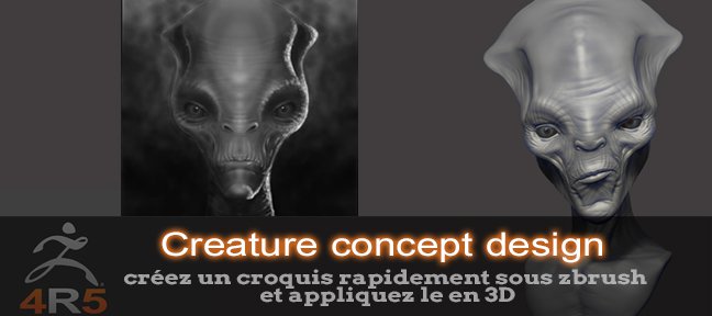 ZBrush : Créature concept design