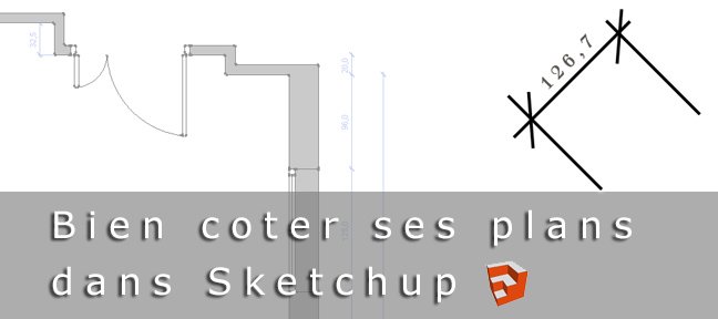 Bien coter son plan sur Sketchup