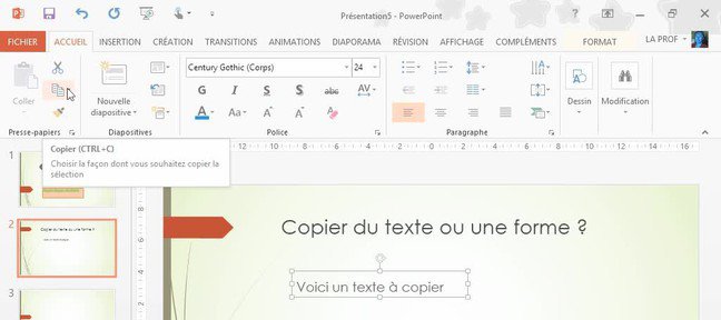 comment coller une image sur power point