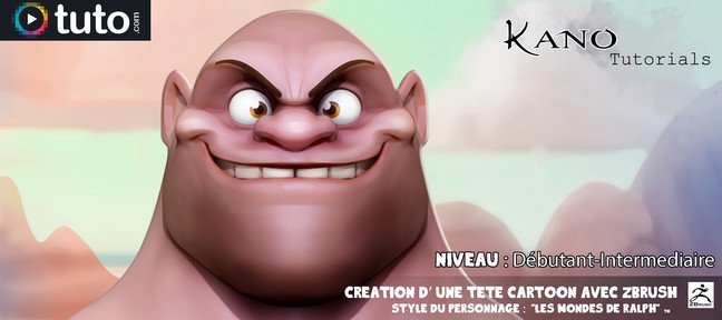 Sculpter une tête cartoon avec Zbrush