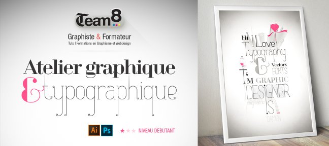 Atelier typographique avec Illustrator et Photoshop