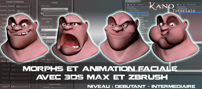 Morphs et animation faciale avec 3DS Max et ZBrush