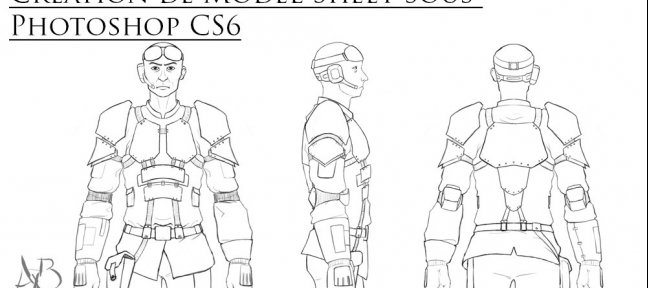 Création de Model Sheet de personnage sous photoshop